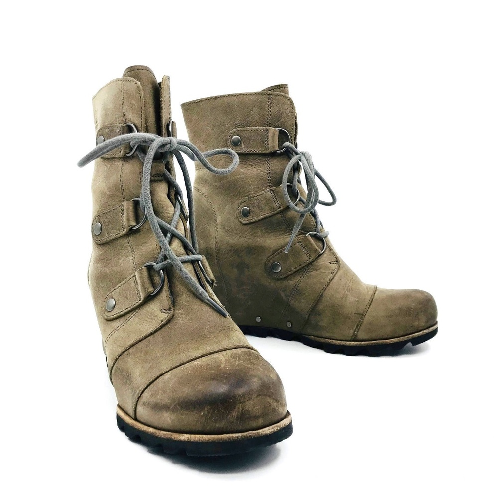 Sorel Joan of Arctic Wedge Brown Boot Sz 10 - 3679